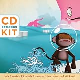 CD Packaging Kit--Surf & Turf: Mix & Match 25 Labels and Sleeves, Plus Dozens of Stickers! (CD Packaging Kit)