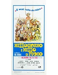 Blazing Saddles Movie Poster (13 x 26 Inches - 34cm x 67cm) (1974) Italian -(Cleavon Little)(Harvey Korman)(Madeline Kahn)(Gene Wilder)(Mel Brooks)(John Hillerman)