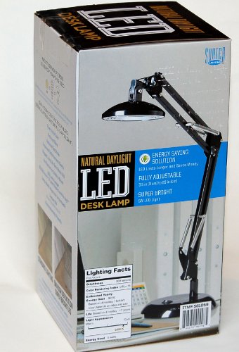 Sunter Lighting Natural Daylight LED Desk Lamp - Black On Sale