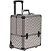 SUNRISE Makeup Case on Wheels C6033 Artis Professional Storage, 8 Trays with Adjustable Dividers, Gray Diamond