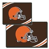 NFL Cleveland Browns Two Piece Rectangular Rug Set