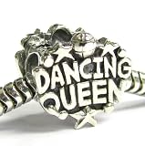Queenberry (Free S/h) Mother's Day Gift Sterling Silver Dancing Queen Super Star Bead for Pandora Troll European Story Charm Bracelets
