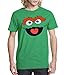 Sesame Street Oscar The Grouch Face Adult T-Shirt