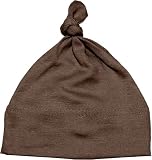 Infant Baby Rib Hat, Brown, One Size
