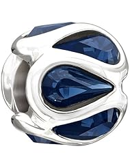 Authentic Chamilia Charm "Embrace" Blue Swarovski 2025-0935