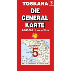 Die Generalkarten Italien, Bl.5, Toskana (Marco Polo Regional Maps: Italy)