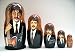 Beatles Russian Nesting Doll Hand Made 5 Pcs / 6 - 7 in * #dsci 21