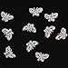 Yesurprise Butterfly Beads 10 pieces Silver 3D Alloy Nail Art Slices Glitters DIY Decorations