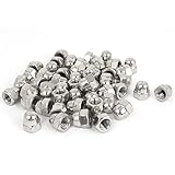 uxcell キャップナット　ステンレス製ナップ　六角ナット ドームヘッドキャップ　50個入