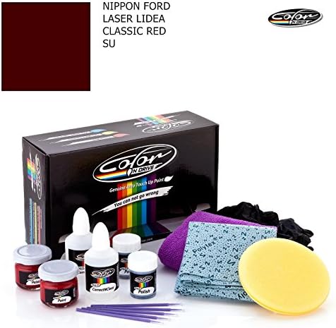 NIPPON FORD LASER LIDEA / CLASSIC RED - SU / COLOR N DRIVE TOUCH UP PAINT SYSTEM FOR PAINT CHIPS AND SCRATCHES / BASIC PACK