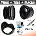 NEW 58mm Essential Lens Kit, Includes 2x Telephoto Lens + 0.45x HD Wide Angle Lens w/Macro + Flower Tulip Lens Hood + Lens Cleaning Pen + Lens Cap Keeper + UltraPro Deluxe Lens Cleaning Kit. For The Sony Cybershot DSC-F828, DSC-F717, DSC-F707 Digital Cameras.