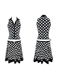 Belted Chiffon Polka Dot Print Sleeveless Mini Dress 