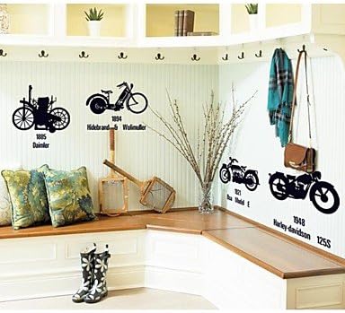 Wall Stickers Wall Decals, Motorcycle Home Decoration Poster PVC Wall Stickers -HSE