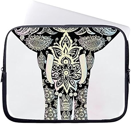 Boho Elephant Notebook Sleeve Laptop Neoprene Soft Case Pouch by 15 inch