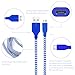 Micro USB Charger, Eversame 3-Pack 6Ft 1.8M Premium Nylon Braided Extra Long USB2.0 A Male to Micro B Data Sync Charger Cables For Samsung Galaxy S6 Edge/Tab4, LG Volt, and more (Yellow Orange Green)