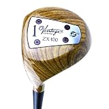 Zenieus Vintage Series - Iroko ZX-100 Driver (LEFT) | Wooden Painted Driver | Playable Rare Limited Edition Corporate Golf Gift