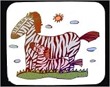 Mouse Pad with mother, stripes, foal, africa, zebra