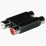 Cables To Go - Audio coupler - RCA (F) - RCA (F) - black