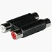 Cables To Go - Audio coupler - RCA (F) - RCA (F) - black