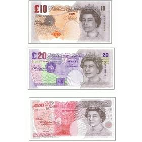 10 x Novelty Pocket Tissues 50, 20, 10 Notes Random