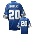 Barry Sanders Blue Reebok NFL Light Premier 1996 Throwback Detroit Lions Jersey