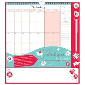 Premium quality academic year 2011-2012 school year home organiser calendar wall hanging