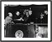 Historic Print (L): [Party on the platform of a Presidential train, possibly in the Washington, D.C., Union