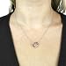 Sterling Silver and Diamond Three Stone Heart Pendant on an 18 Chain Sterling Silver and Diamond Three Stone Heart Pendant on an 18 Chain