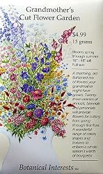 Grandmother's Cut Flower Garden Seed Mix 15 Grams 22 Varieties