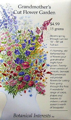 51NENnU91xL Grandmothers Cut Flower Garden Seed Combine 15 Grams 22 Varieties