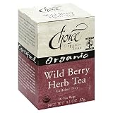 Choice Organic Wild Berry Herb Tea, 16-Count Box (Pack of 6)