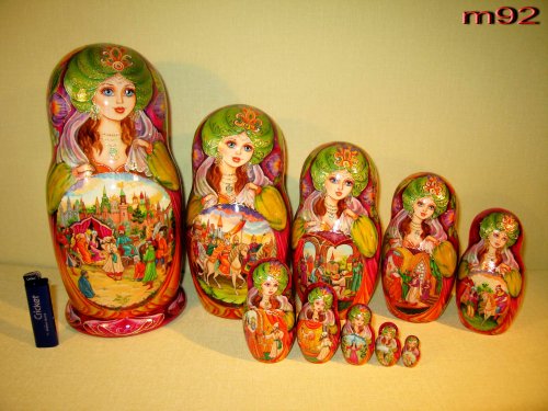 Childrens Toyshop  Toys : Russian Nesting Doll 10 Pcs #m92
