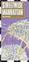 Streetwise Manhattan Map - Laminated City Street Map of Manhattan, New York - Folding pocket size travel map with subway map, bus map