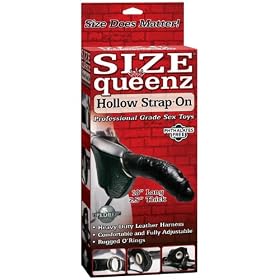 Pipedream Products Size Queenz Hollow Strap On, Black