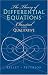 Search : The Theory of Differential Equations: Classical & Qualitative