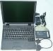 DELL LATITUDE CSX P3 500MHZ,128MB,6GB,EXTERNAL CD-ROM,WIN XP,SLIM MODEL LAPTOP