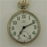 Vintage Antique watch: Omega Metal Vintage Pocket Watch, 1940's by Swiss