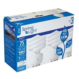 TCP 06538 - 801019503 /3PK Twist Medium Screw Base Compact Fluorescent Light Bulb