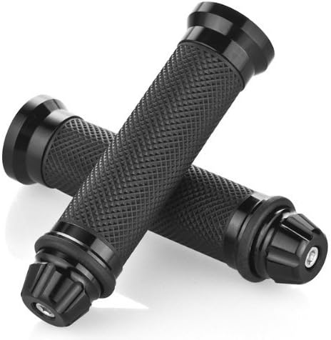 Motorstar Custom Racing Motorcycle Soft Rubber Handlebar Hand Grips Bar Ends Black For 7/8"(22mm) Handlebar Suzuki GSXR750 2006 2007 2008 2009 2010