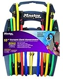 IMAGE OF Master Lock 3043DAT Twin-Wire Bungee Cords with Organizer, 10-Pack