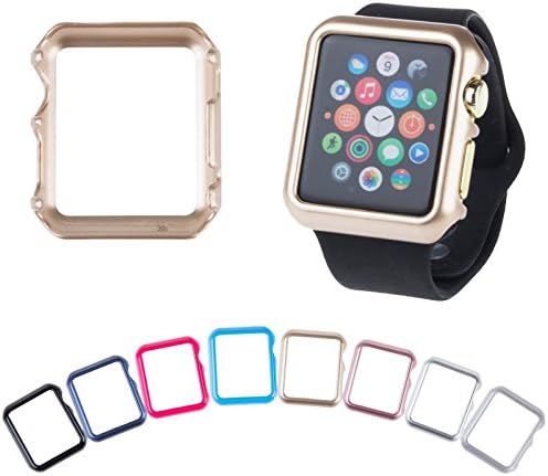 (1PCS) Thin Hard PC Guard Bumper Protective Case Cover For Apple Watch iWatch 38mm (Black)