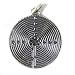 Spiritual Jewelry- Flower of Life- Labyrinth classic, Charm 20 mm, Silver