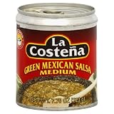 La Costena Green Mexican Salsa, Salsa Verde, Medium, 7.76-Ounce Cans (Pack of 24)