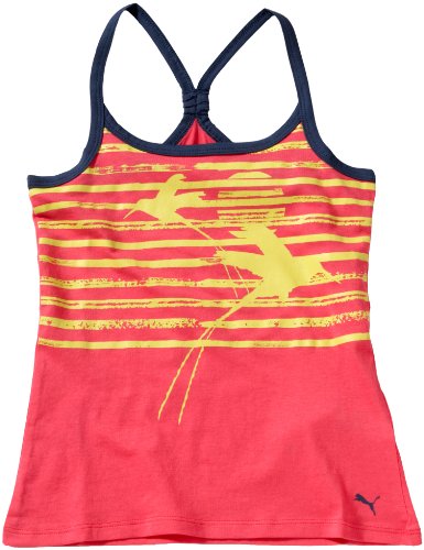 PUMA M&auml;dchen T-Shirt Jamaica Base, rouge red, 128, 559959 02