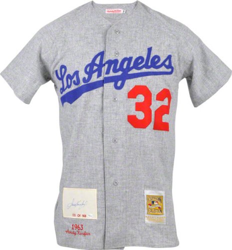 Sandy Koufax Los Angeles Dodgers Autographed CC Jersey with1963 Patch