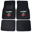 Sweet Wild Cherry Front & Rear Gem Crystals Studded Rhinestone Car Truck SUV Floor Mats - Pair
