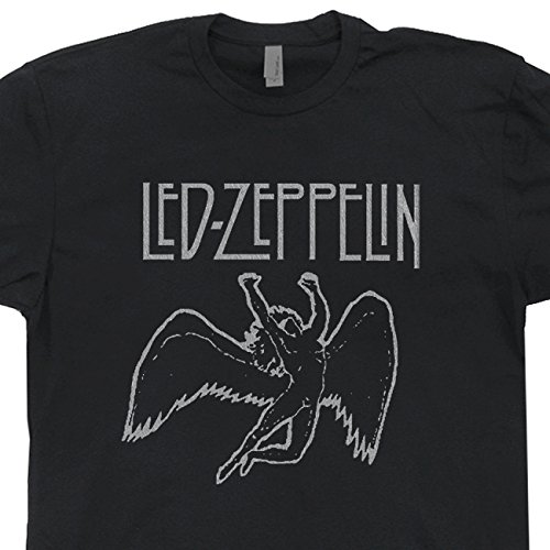 L - Led Zeppelin T Shirt Swan Song Vintage Rock Concert Graphic Shirtmandude T Shirts