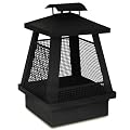 Terrassengrill mit Gitter Feuerkorb Gesamth�he ca. 72cm schwarz