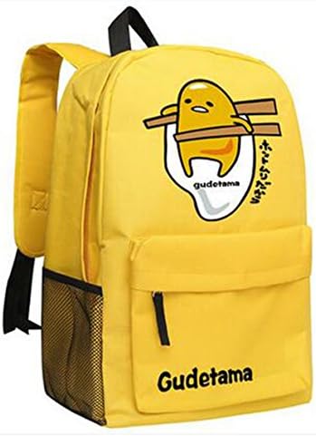 Gudetama Anime Streets Canvas Backpack School Bag (cute1)
