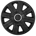 Cartrend 70269 Radzierblenden Set "Cosmos" Black, 4-teilig, 35,56 cm ( 14 Zoll )